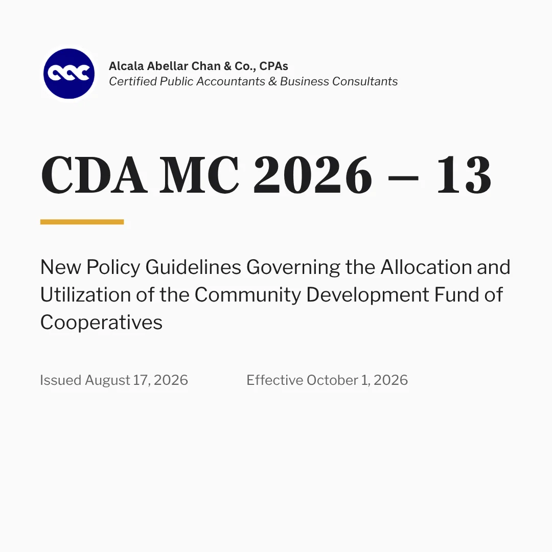 CDA MC No. 13-2026 — card 1 of 6.