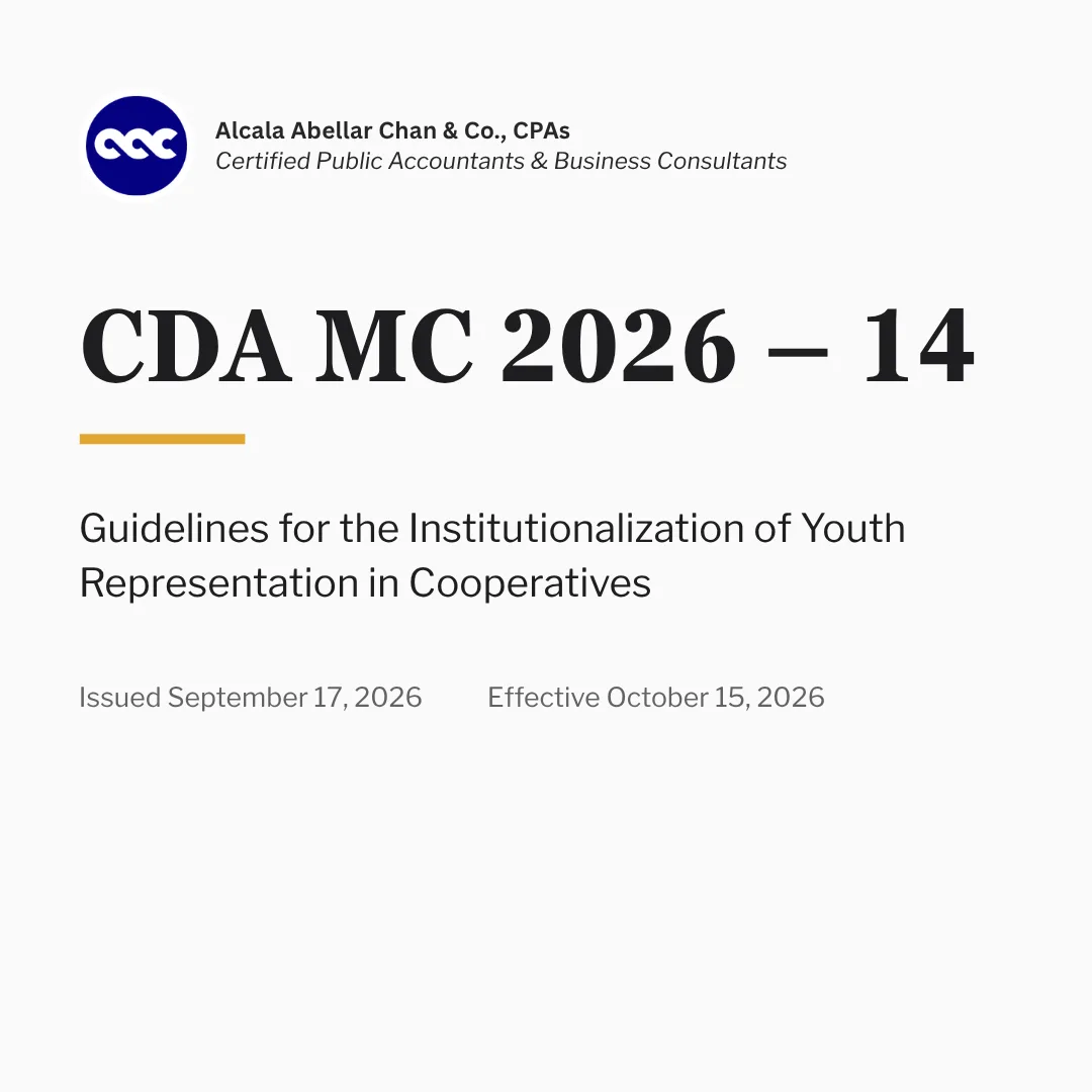 CDA MC No. 2026-14 — card 1 of 6.