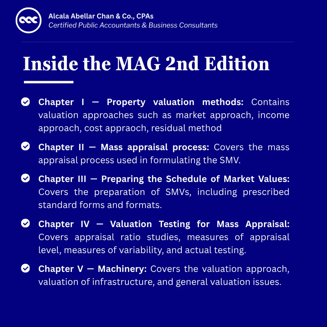DOF DC No. 001-2026 — Mass Appraisal Guidebook (MAG) 2nd Edition: A Supplement to the Local Assessment Manual — card 3 of 6.