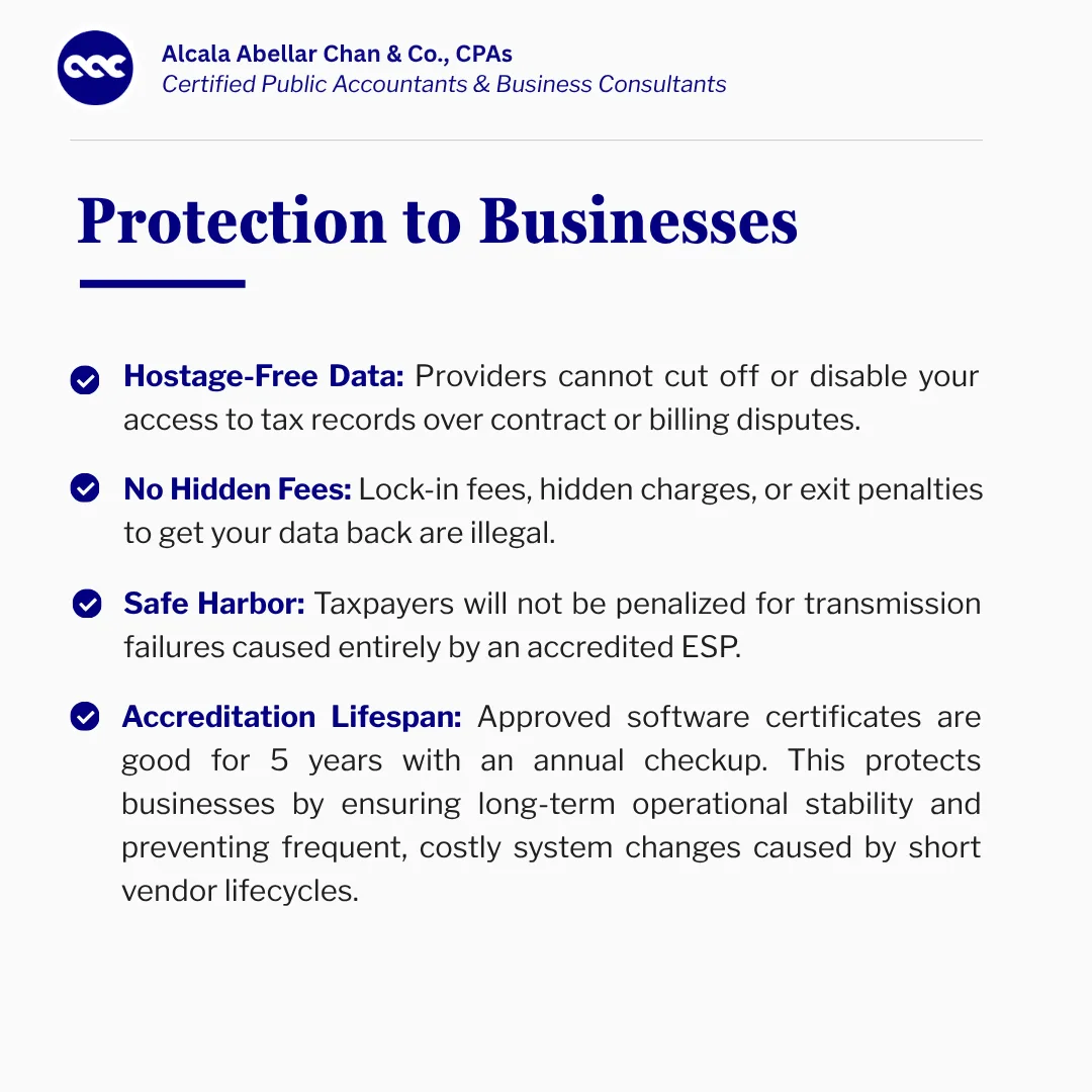 RMC No. 110 - 2026 — Accreditation for E-Invoicing Service Providers — card 4 of 6.