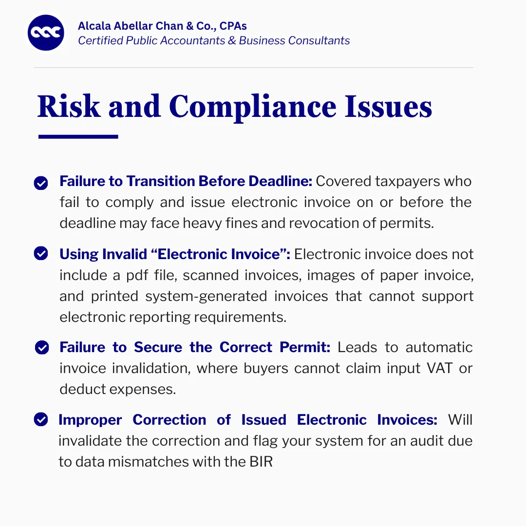 RMC No. 98-2026  —  Policies and Guidelines on the Issuance of Electronic Invoice — card 5 of 6.