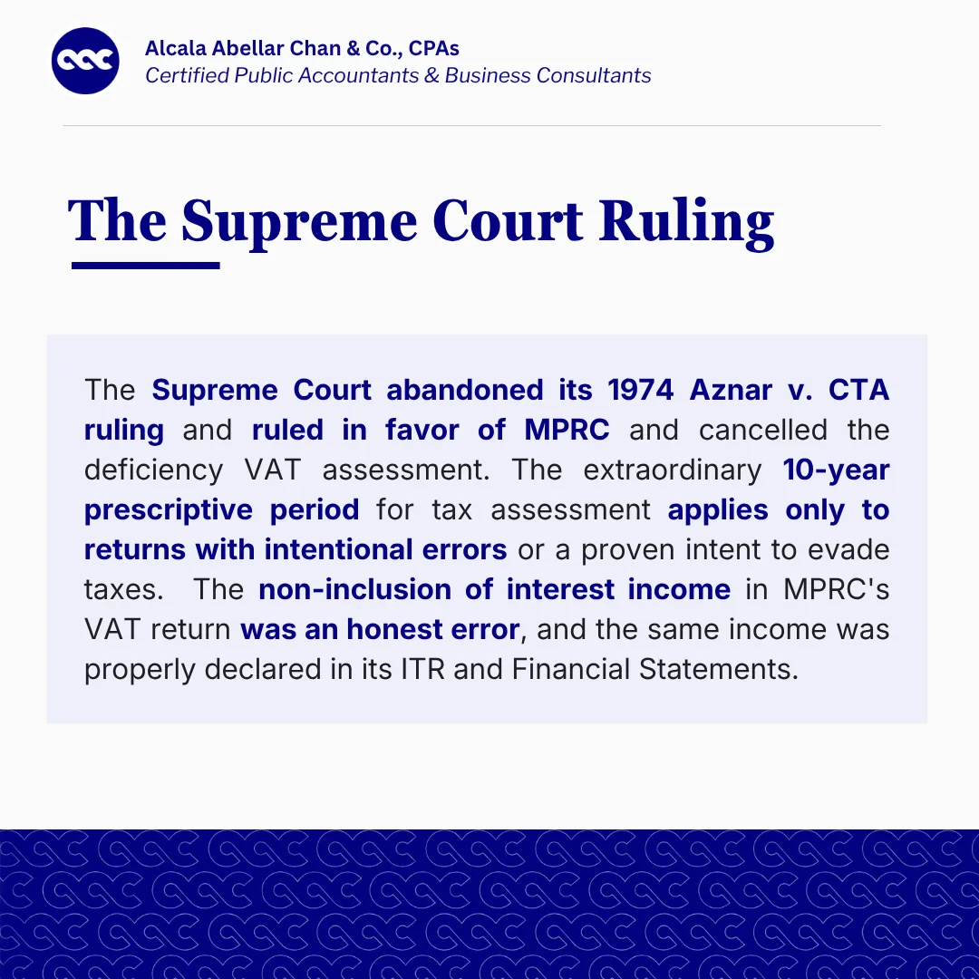 SC Abandons Aznar v. CTA in the Case of Mcdonald's Philippines Realty Corporation v. CTA — card 4 of 7.